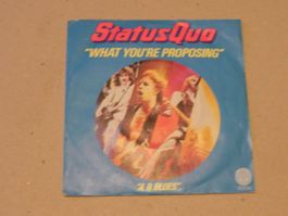 Single brit. Rock Hardrock Band Status Quo 1980 What you`re